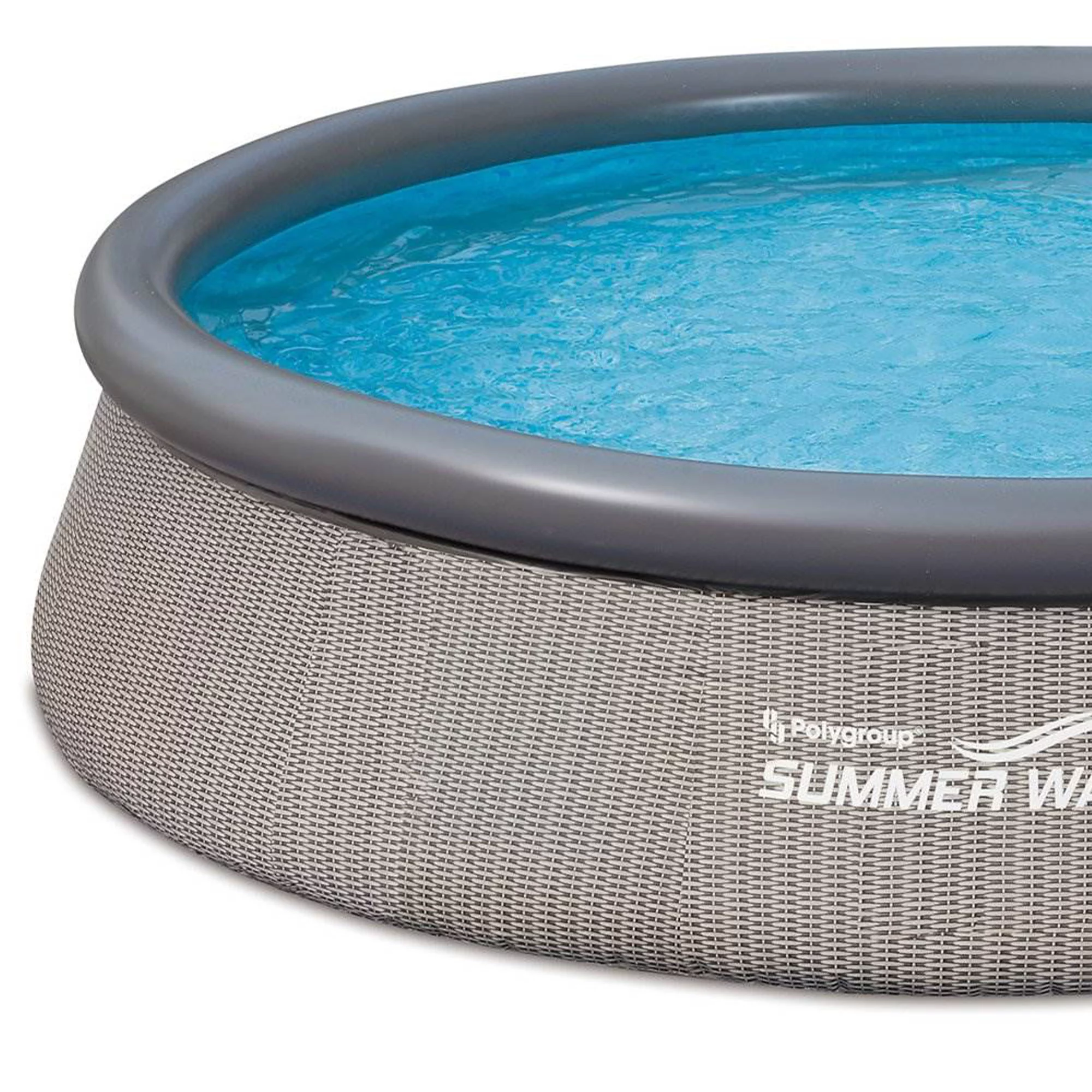 Summer Waves Quick Set 12' x 36 Inflatable Above Ground Pool with Pump. Gray