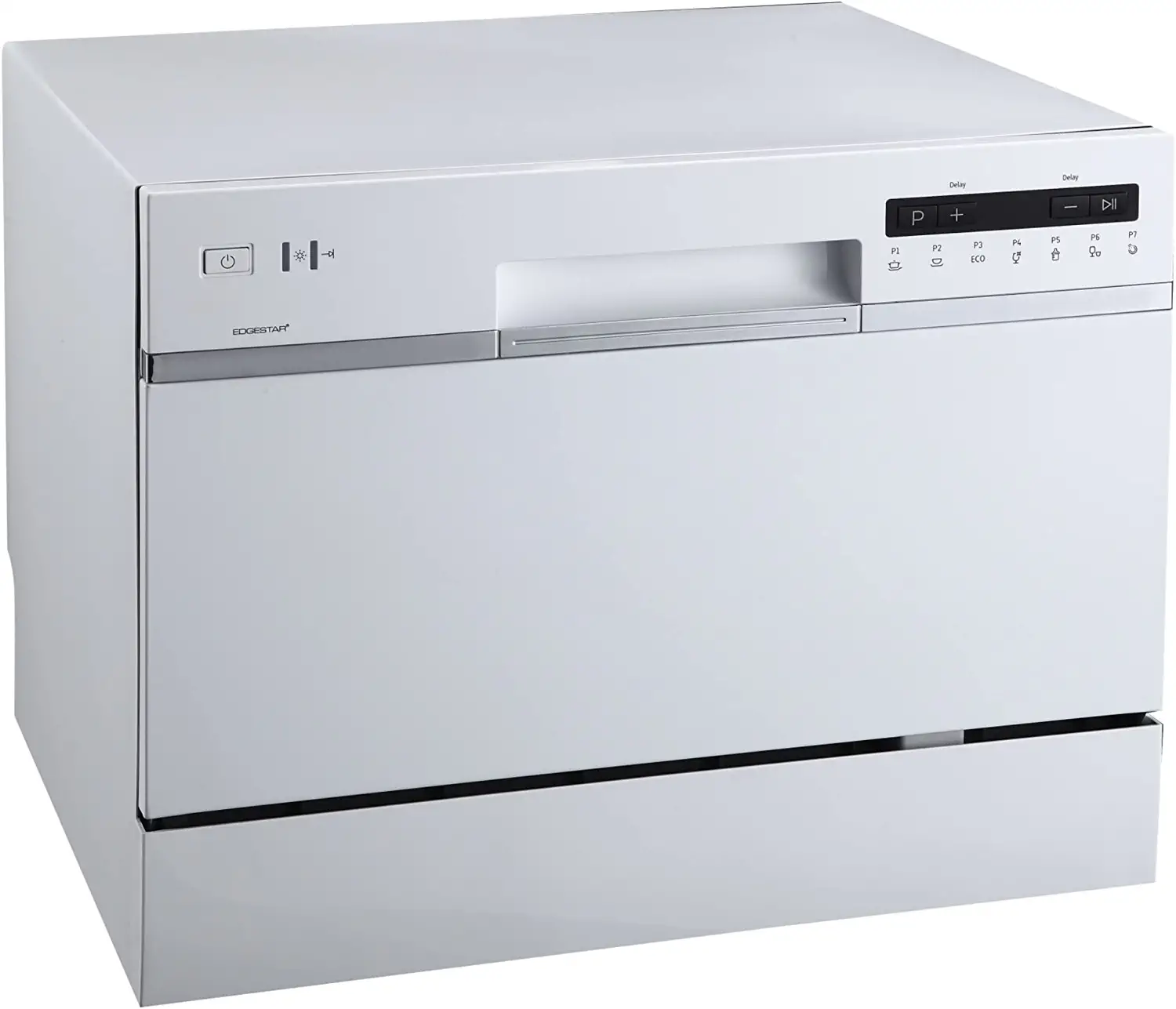 EdgeStar DWP62WH 21.63-in Countertop Dishwasher (White) ENERGY STAR. 52-dBA
