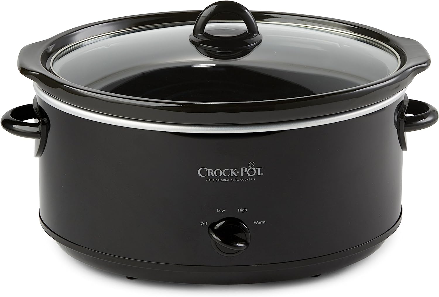 Crock-Pot Large 8 Quart Oval Manual Slow Cooker and Food Warmer. Black (SCV800-B)