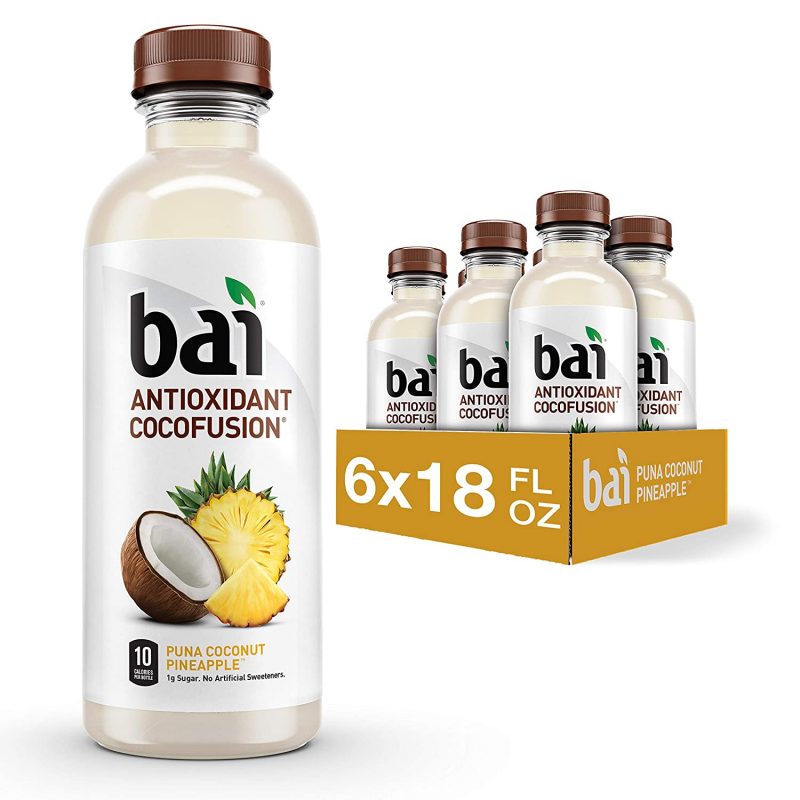 Bai. Puna Coconut Pineapple. Antioxidant Infused Drinks. 18 Fl Oz. 6 Pack