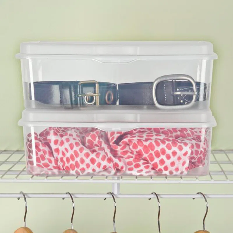 Sterilite Plastic FlipTop Latching Storage Box Container. Clear. 60 Pack