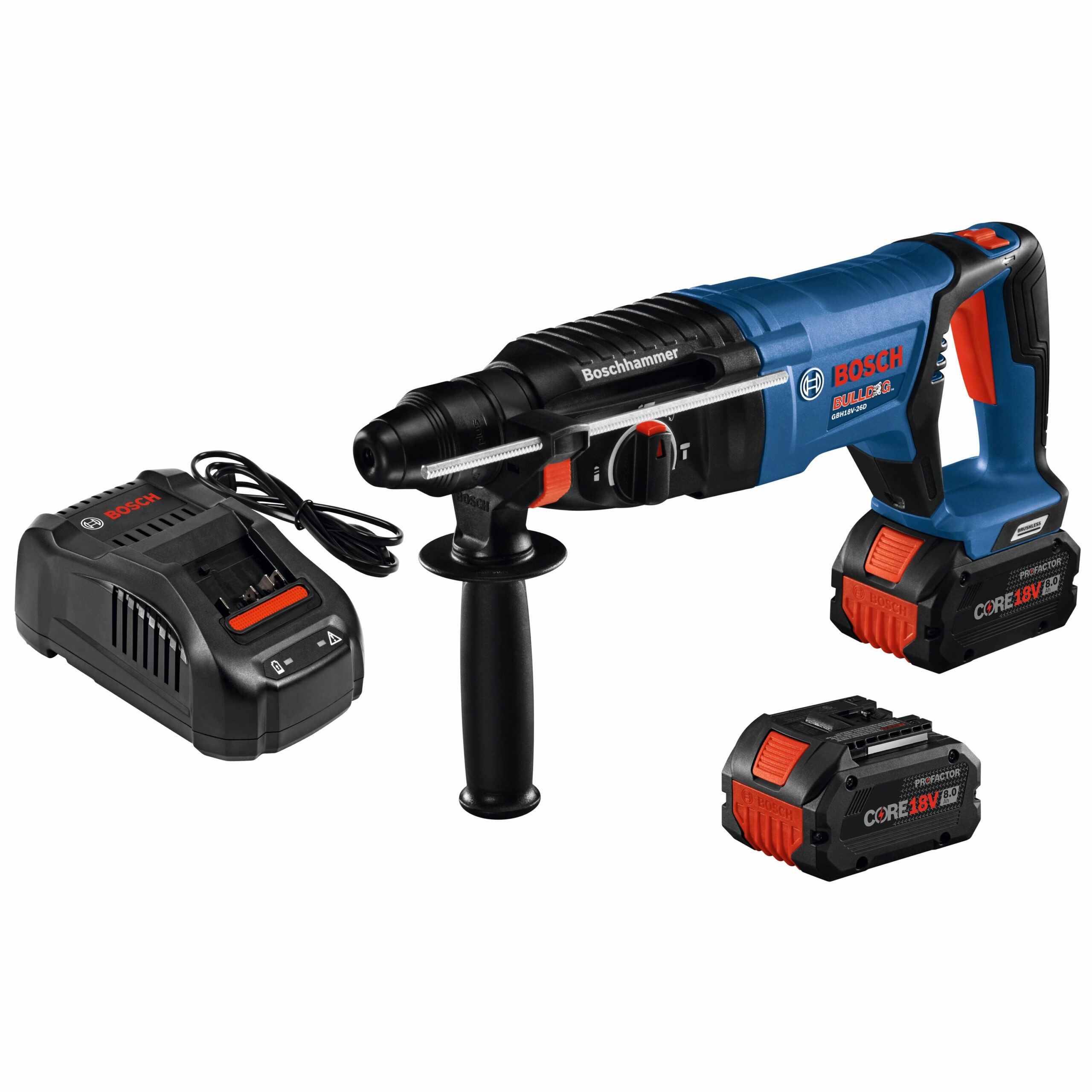 Bosch 18-Volt SDS-Plus Variable Speed Cordless Rotary Hammer Drill (2-Batteries Included)