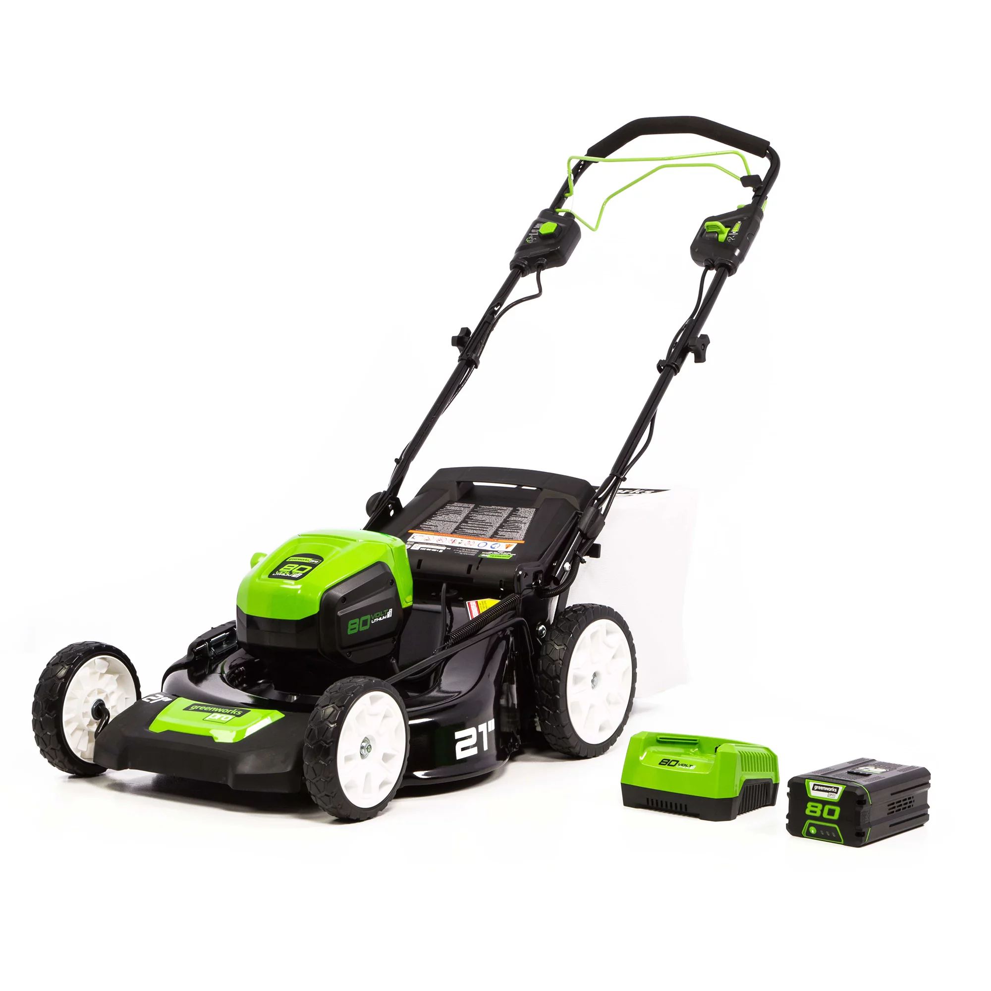 Greenworks 80V 21″ SP Mower. 5Ah Battery and Charger 2502402NV