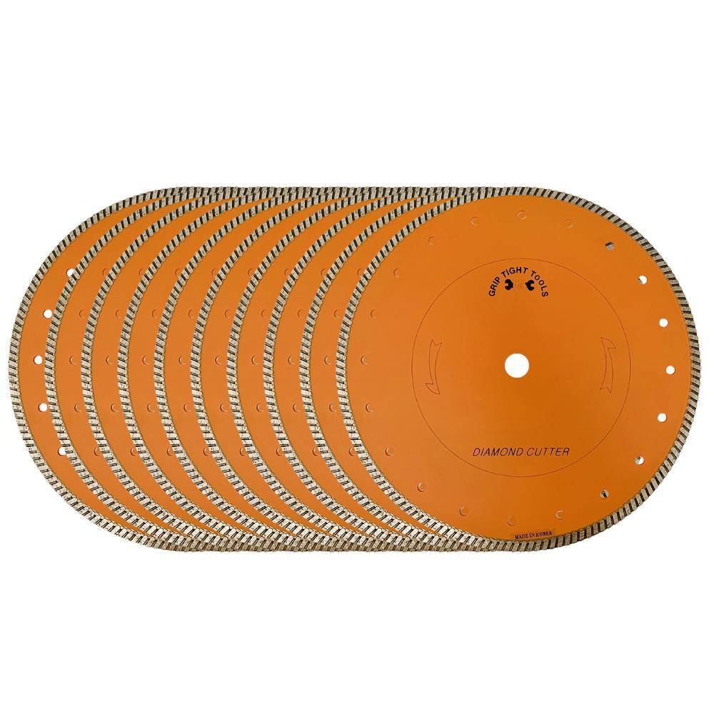 Grip Tight Tools Classic 10-in Wet/Dry Turbo Rim Diamond Saw Blade