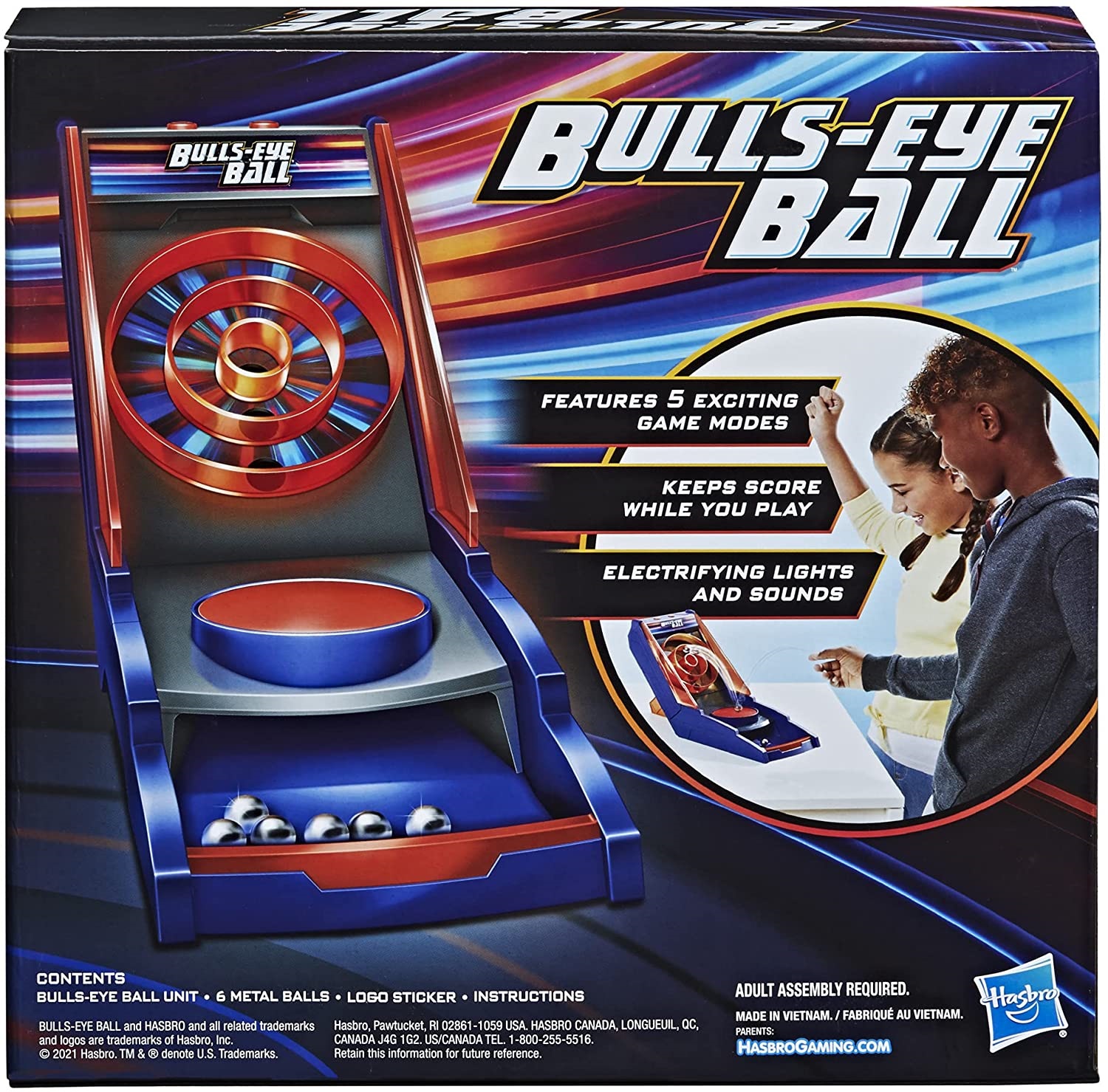 Hasbro Gaming Bullseye Ball Game. Active Electronic Game. Featured 5 Exciting Modes