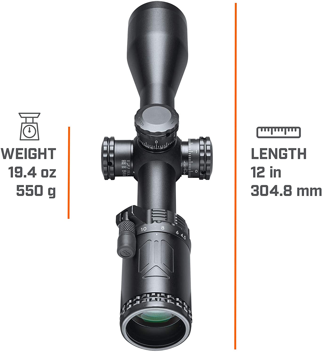 Bushnell 4.5-18×40 Riflescope with DZ 223 Reticle . Black