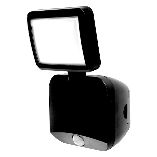 Energizer LED Flood Light Outdoor. Security Light. Single Head. Wireless. Battery Operated. 400 Lumens. Motion Sensor Outdoor Light. Tilts and Swivels. LED Spotlight. Black. 40777