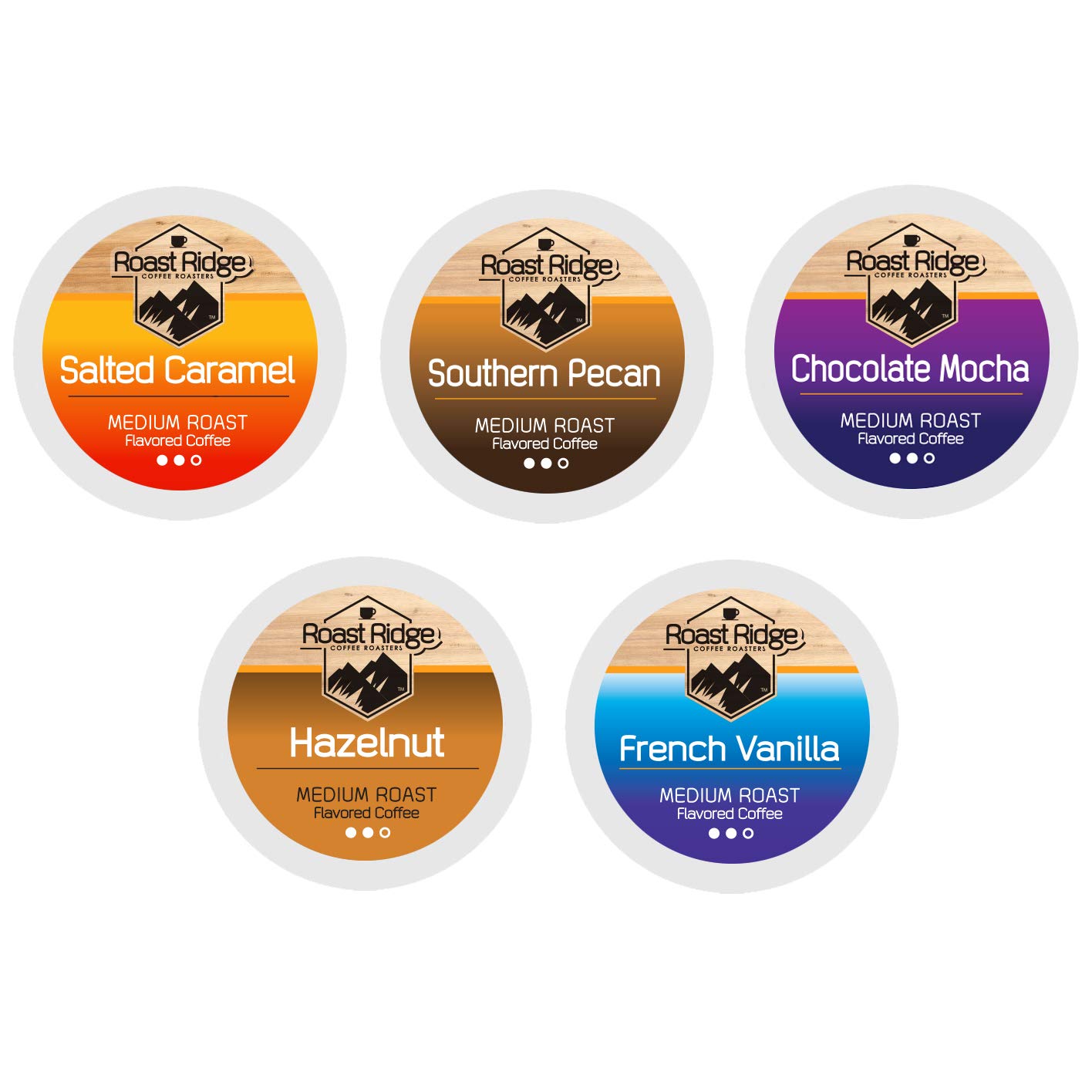 Roast Ridge Single Serve Coffee Pods Compatible with Keurig K-Cup Brewers.100 Count