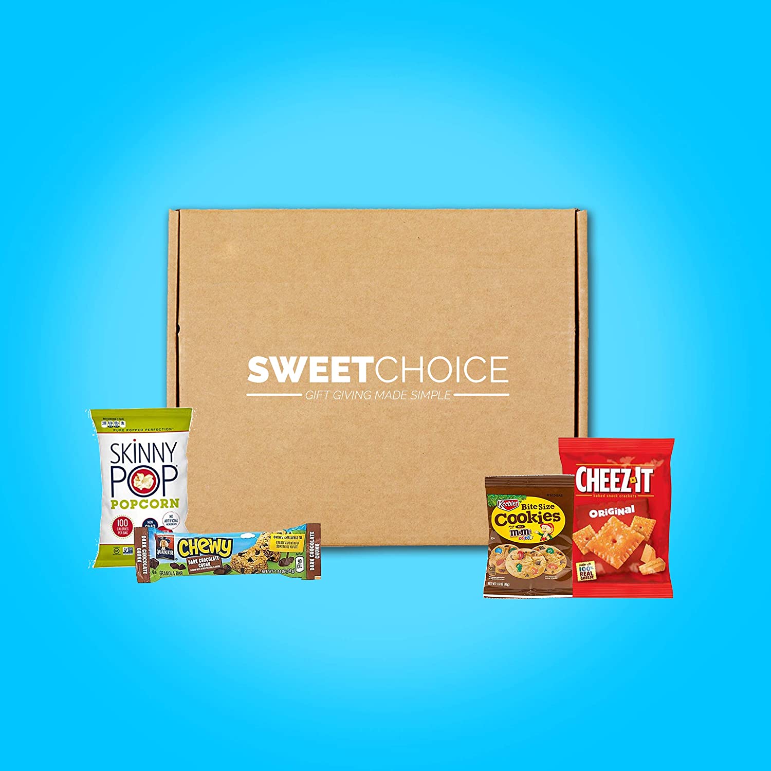 Snack Box Care Package (120 Count) Graduation 2023 Variety Snacks Gift Box - College Students. Military. Work or Home - Chips Cookies & Candy! Sweet Choice