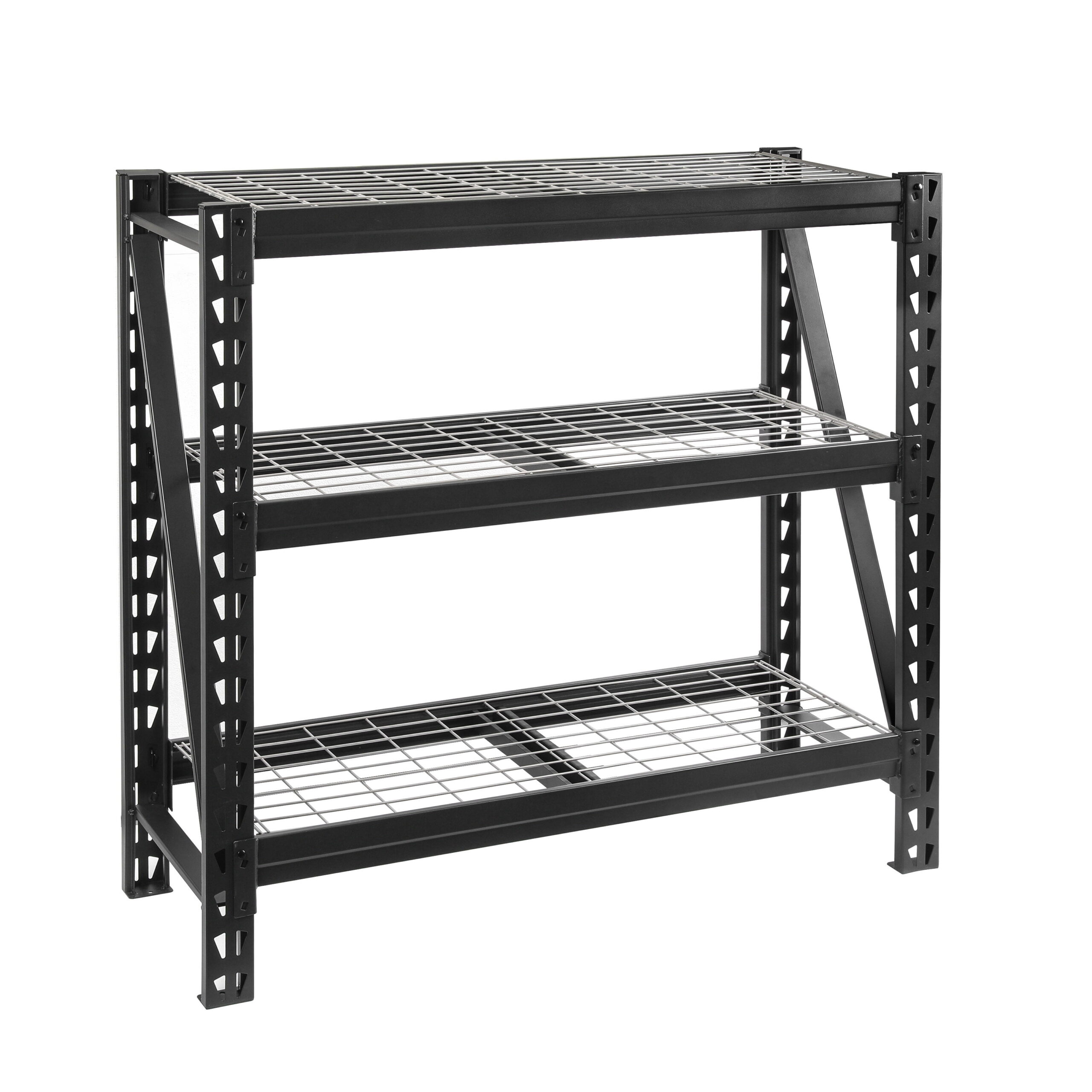 WORKPRO 48W x 18D x 48 H 3-Tier Freestanding Shelf. Steel. 1500lb. Capacity