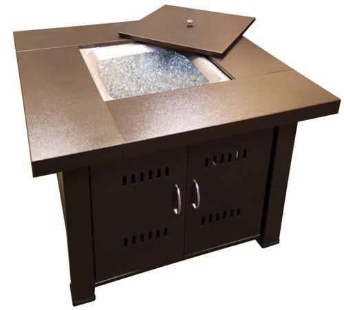 Hiland Fire Pit Hammered Bronze Finish
