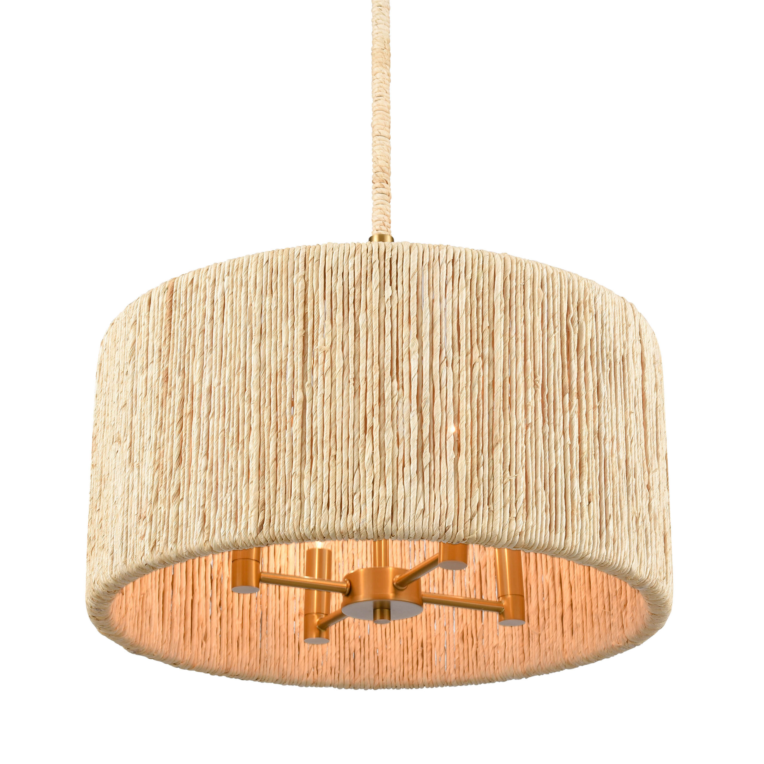 allen + roth Carradine 4-Light Gold Coastal Chandelier