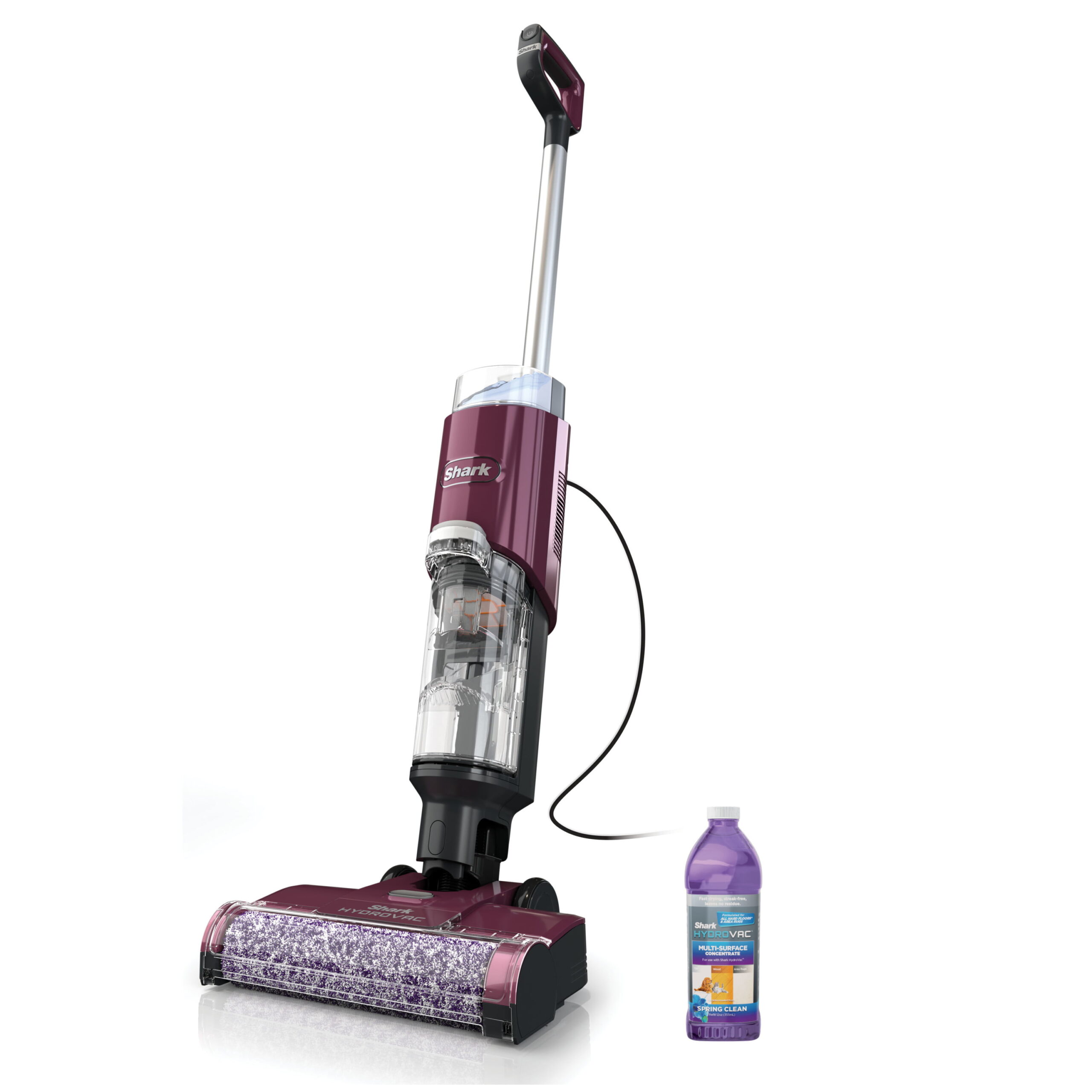 Shark HydroVac™ 3in1 Vacuum. Mop & Self-Cleaning Corded System. with antimicrobial brushroll* & multi-surface cleaning solution. perfect for Hardwood. Tile. Marble. Laminate & Area Rugs. WD100