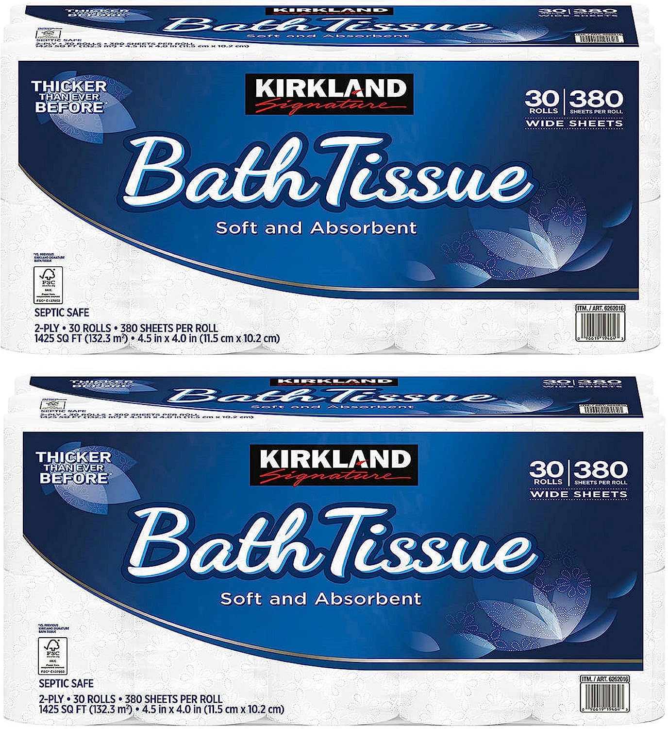 Kirkland Signature Bath Tissue. 2-Ply. 425. 2 Pack (30 count)