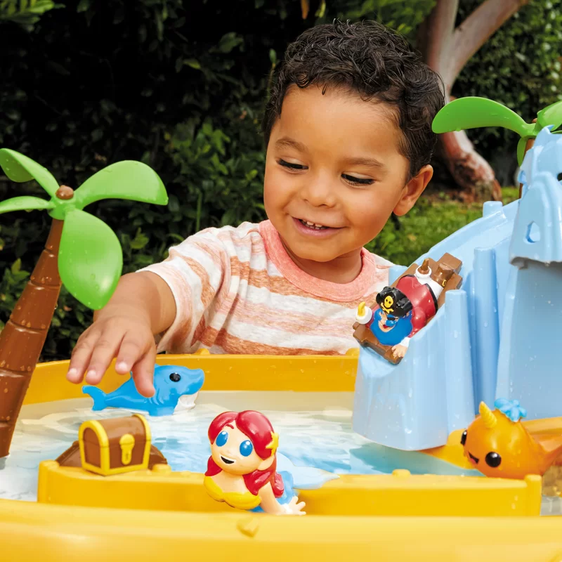 Little Tikes 651359M Island Wavemaker Water Table with Five Unique Play Stations and Accessories. Multicolor