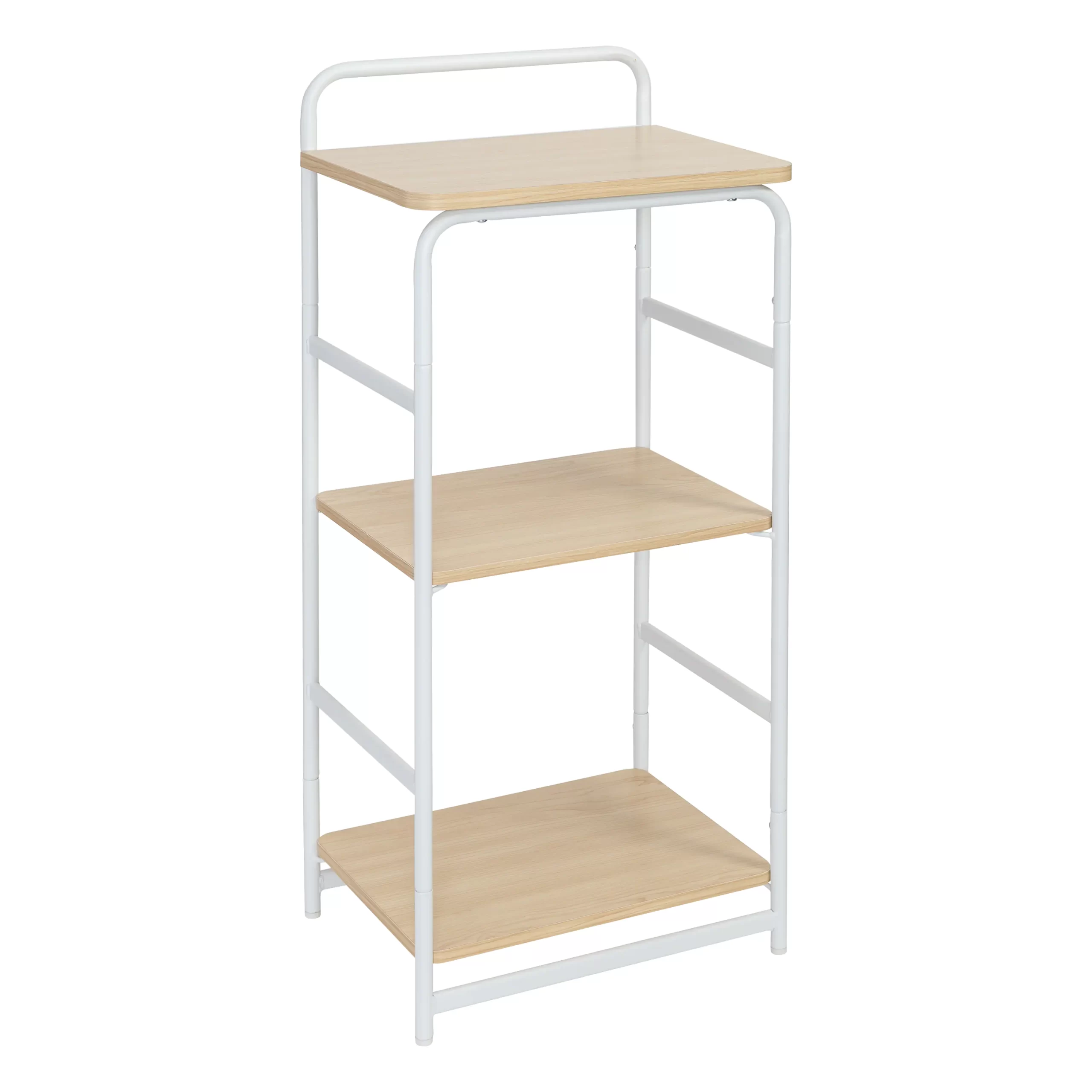 Honey Can Do 33″ Small 3-Tier Wood & Metal Shelf