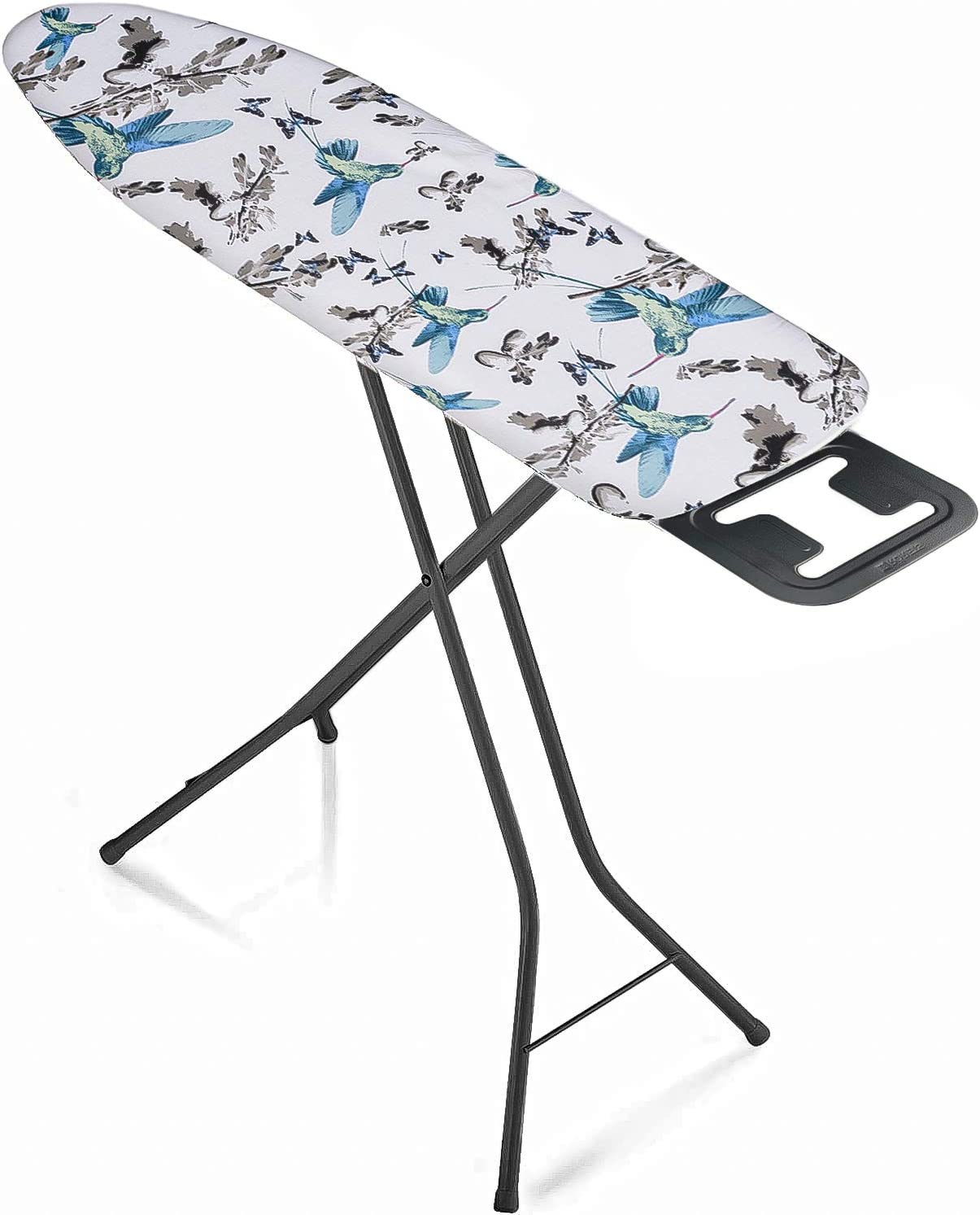 Bartnelli Ironing Board Made in Europe | Iron Board with 4 Layered Cover & Pad. Height Adjustable up to 36″ Features A Safety Iron Rest. 4 Steel Legs. for Home Laundry Room or Dorm Use (43×14)