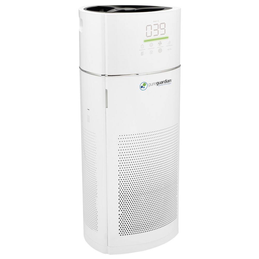 GermGuardian AC9400W 360° 4-in-1 Air Purifier with HEPA Filter for Large Rooms up to 402 Sq. Ft.