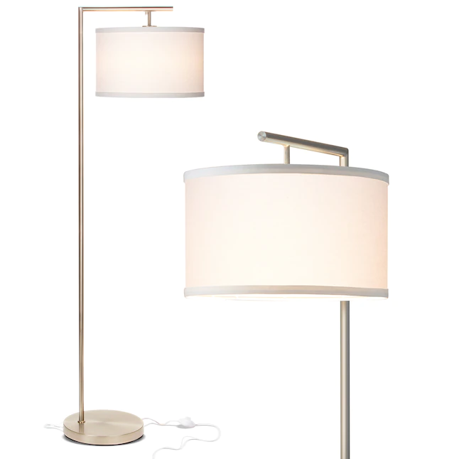 Brightech  60-in Brushed Nickel Arc Floor Lamp
