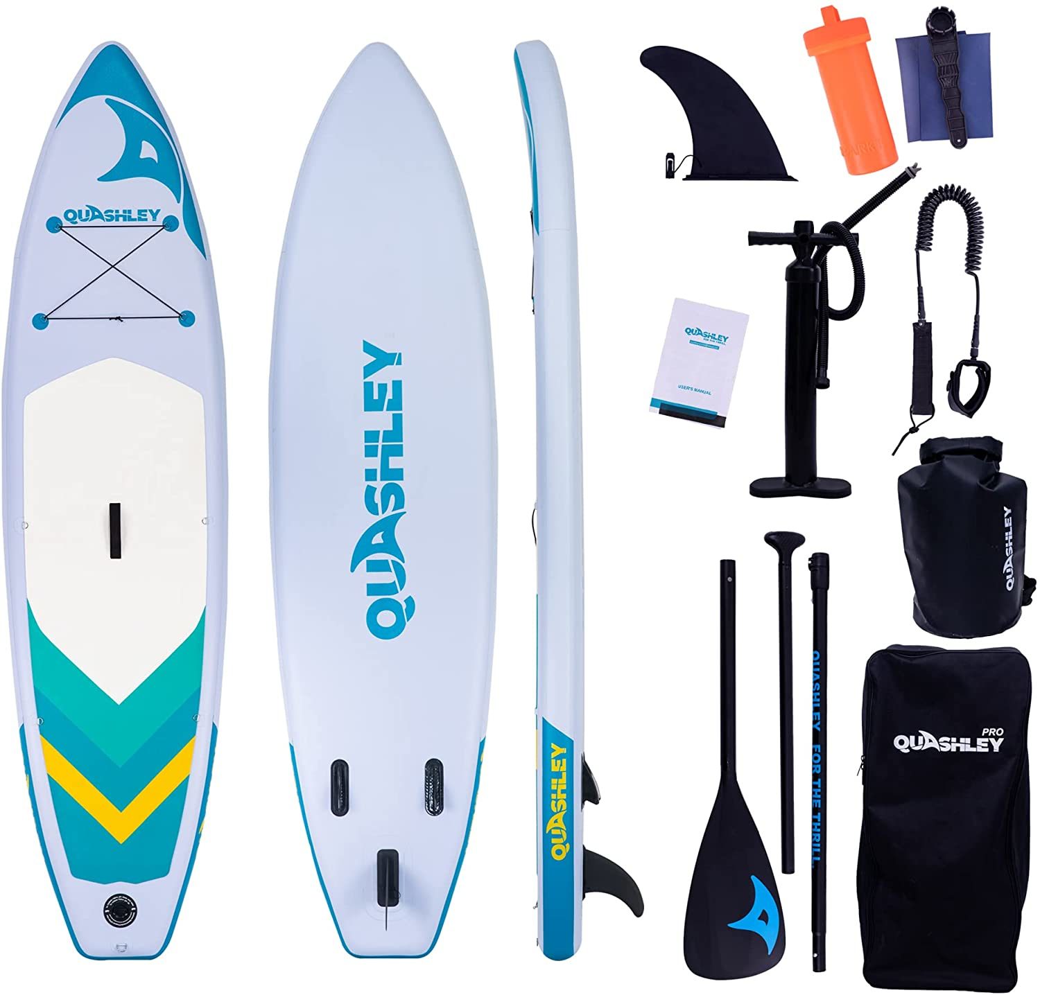Quashley Inflatable Stand Up Paddle Board 11-x 33″x 6″