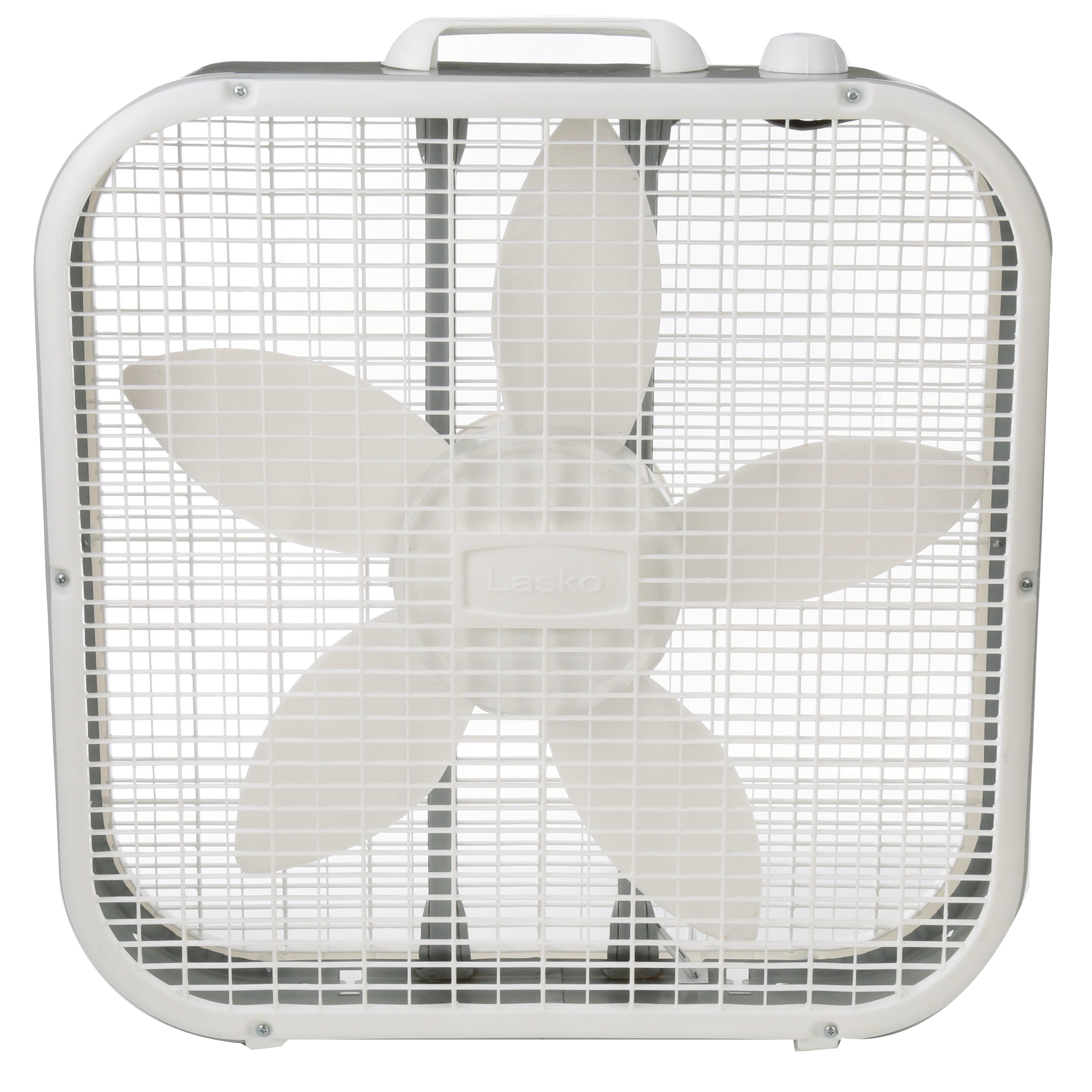 Lasko Cool Colors 20″ Box Fan with 3-Speeds. B20200. White