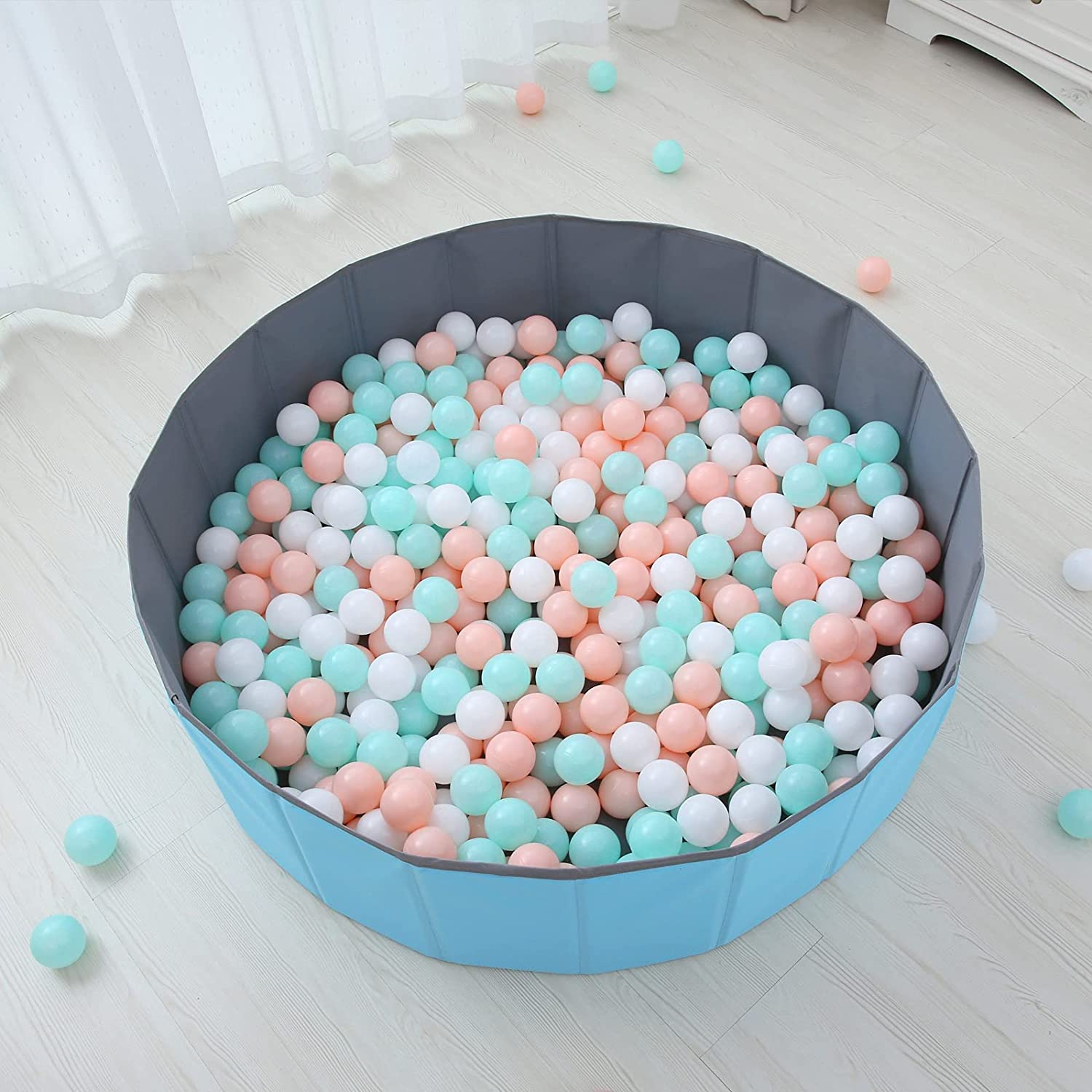 GOGOSO Big Ball Pit Fabric Ball Pool with Storage Bag