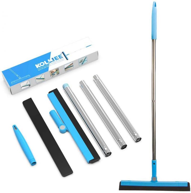KOLLIEE Floor Squeegee Adjustable Professional Water Squeegee Foam With 50″