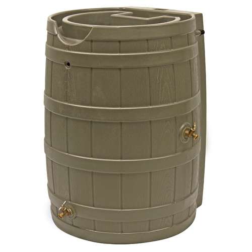 Good Ideas Rain Wizard 65 Gallon Rain Barrel - Oak