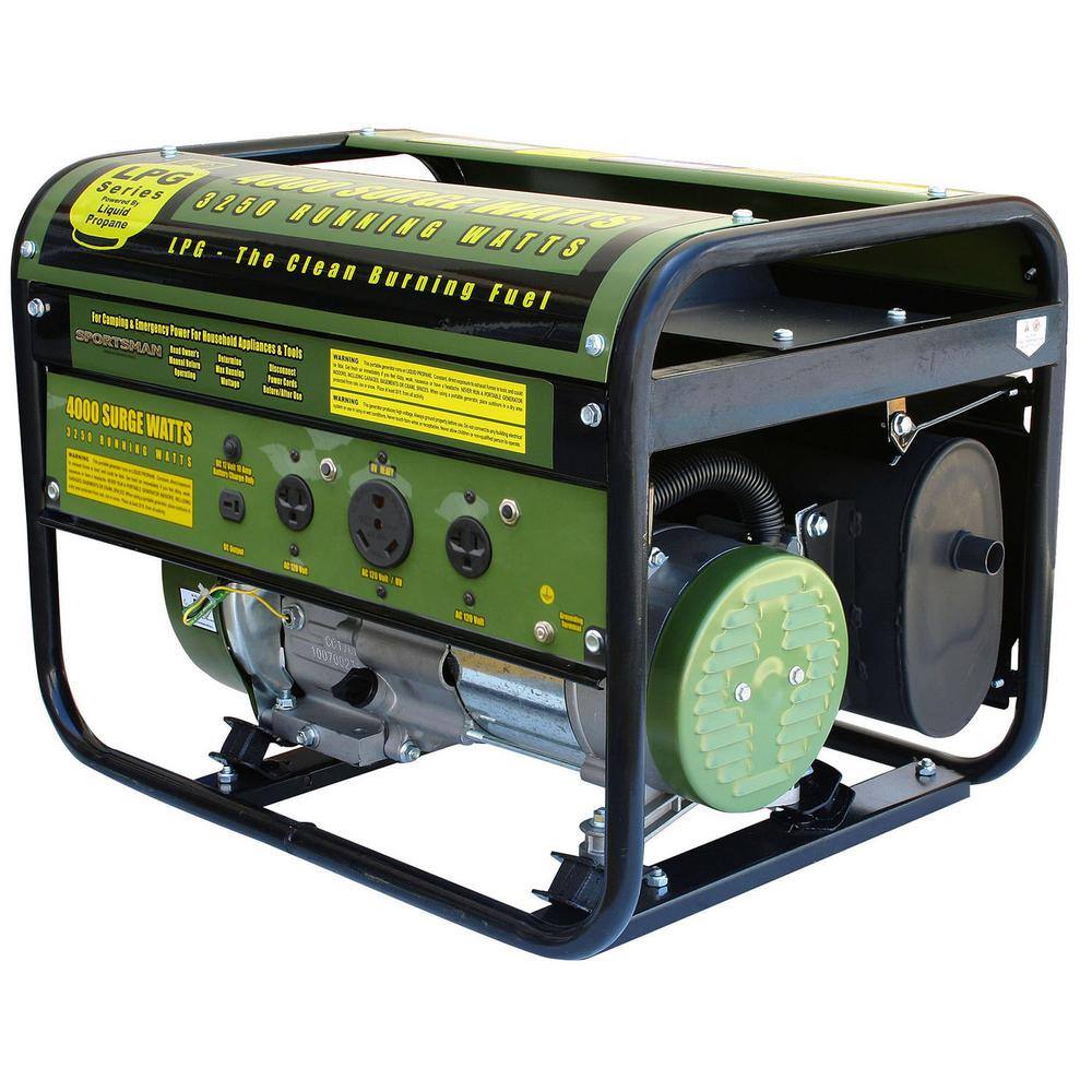 Sportsman  4.000-Watt/3.250-Watt Propane Gas Powered Recoil Start Portable Generator with Clean Burning LPG and RV Outlet