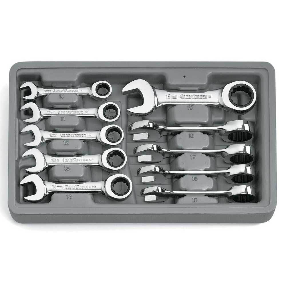 GEARWRENCH 10-Piece Set 12-point Metric Ratchet Wrench
