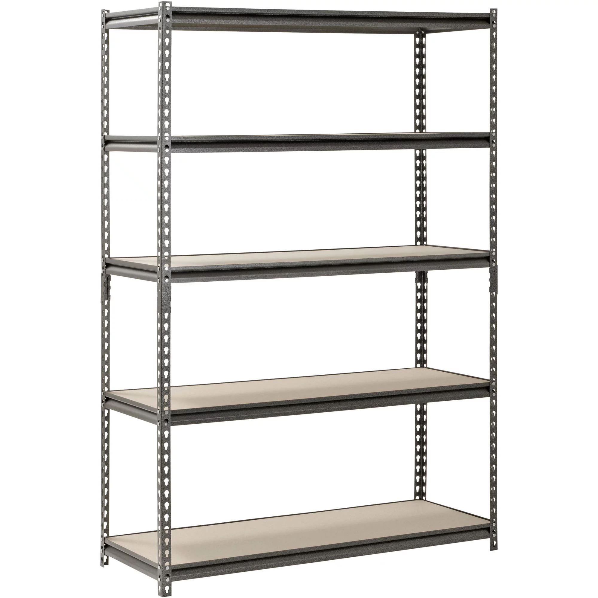 Muscle Rack 48″W x 18″D x 72″H 5-Shelf Steel Freestanding Shelves. Silver