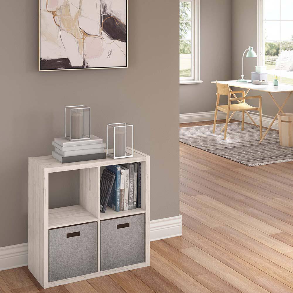 ClosetMaid 4550 30 in. H x 29.84 in. W x 13.50 in. D Bleached Walnut Wood Large 4-Cube Organizer