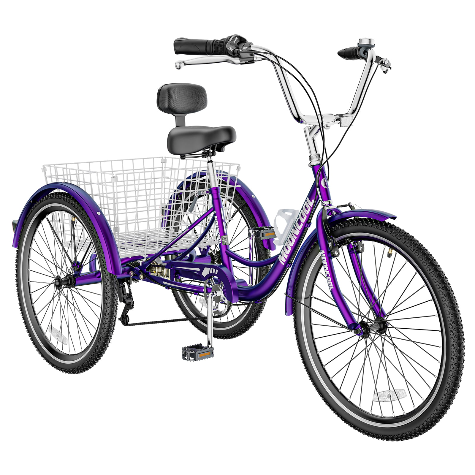 Docred Adult Tricycles 7 Speed 26 Inch Three Wheel Bike Cruiser Trike for Men/Women/Seniors