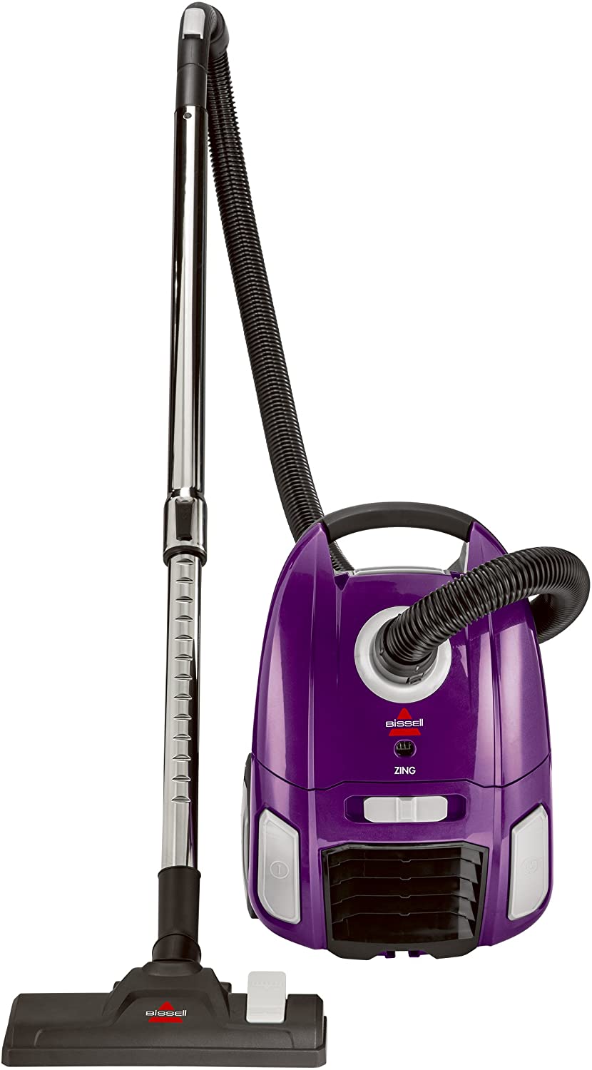 BISSELL Zing Lightweight. Bagged Canister Vacuum. Purple. 2154A