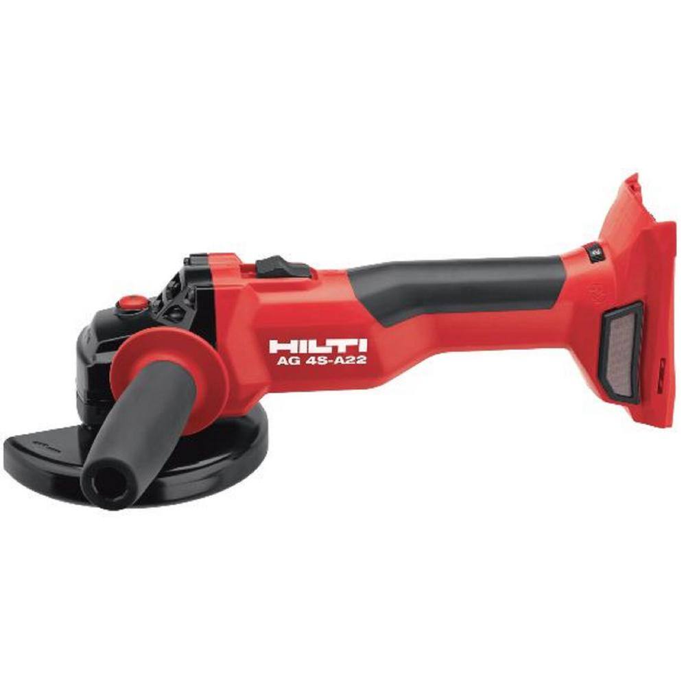 Hilti 3660956 22-Volt Cordless Brushless 5 in. AG 4S Angle Grinder with Kwik Lock (No Battery)