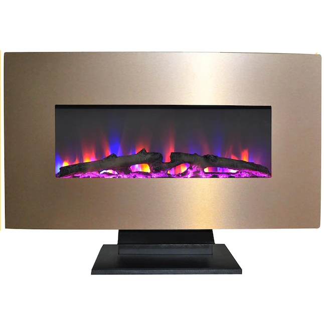 Cambridge 36-in W Bronze Fan-forced Electric Fireplace (CAM36WMEF-2BR)