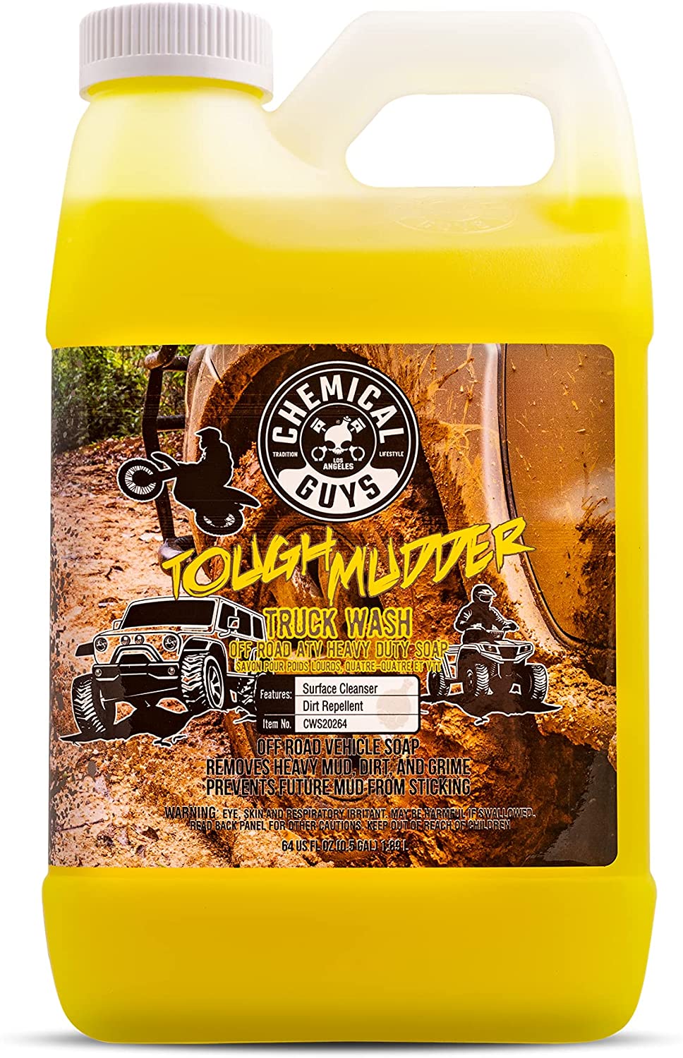 Chemical Guys CWS202 Tough Mudder Foaming Truck. Off Road and ATV Car Wash Soap