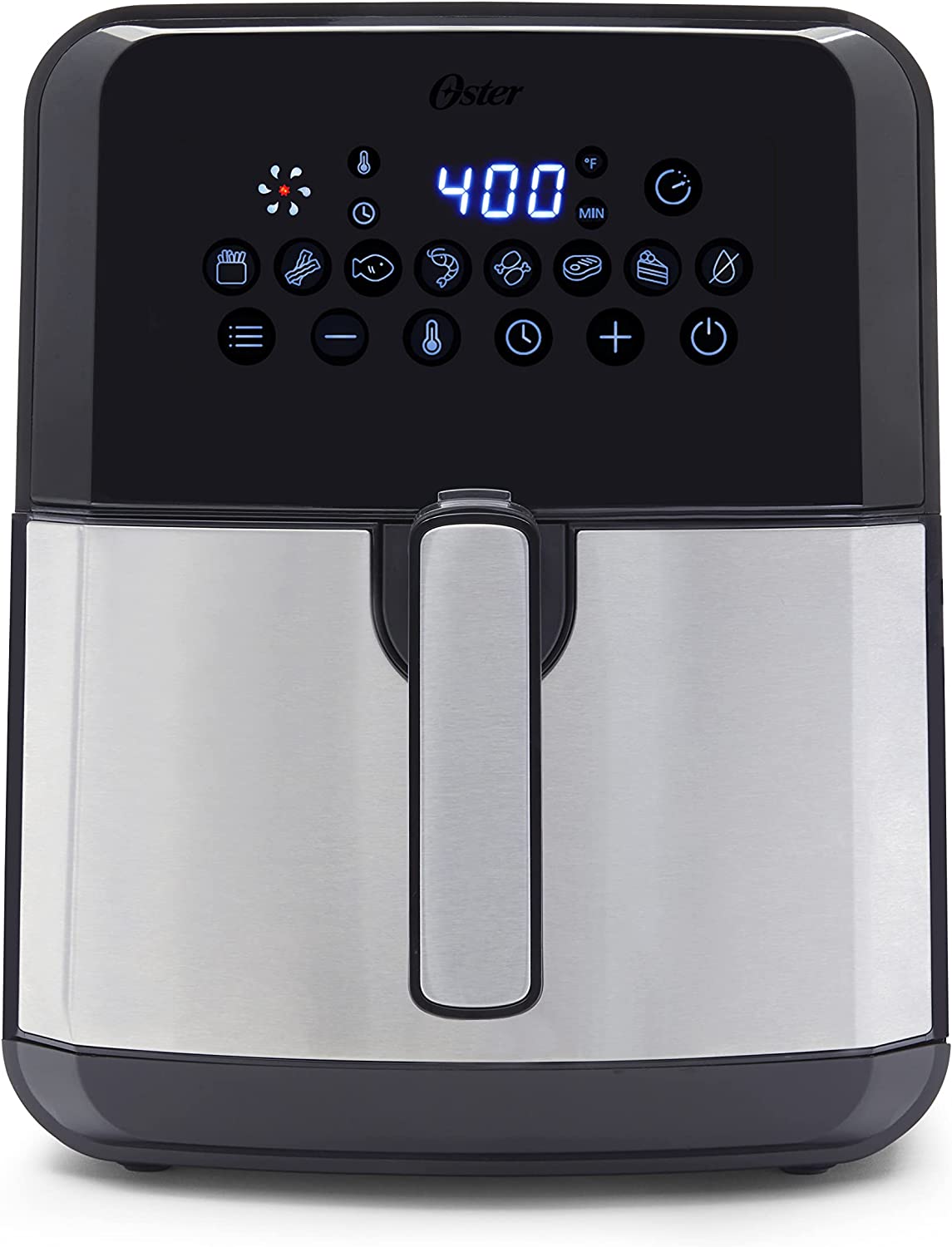 Oster DiamondForce Nonstick XL 5 Quart Digital Air Fryer. 8 Functions with Digital Touchscreen