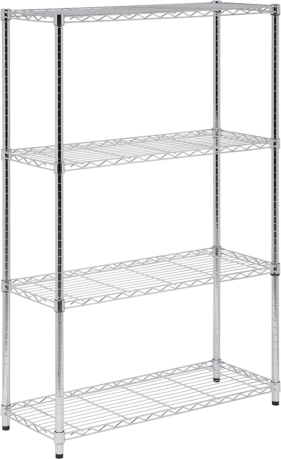 Honey-Can-Do SHF-01906 4-tier chrome shelving unit-250 lbs. 4-Tier