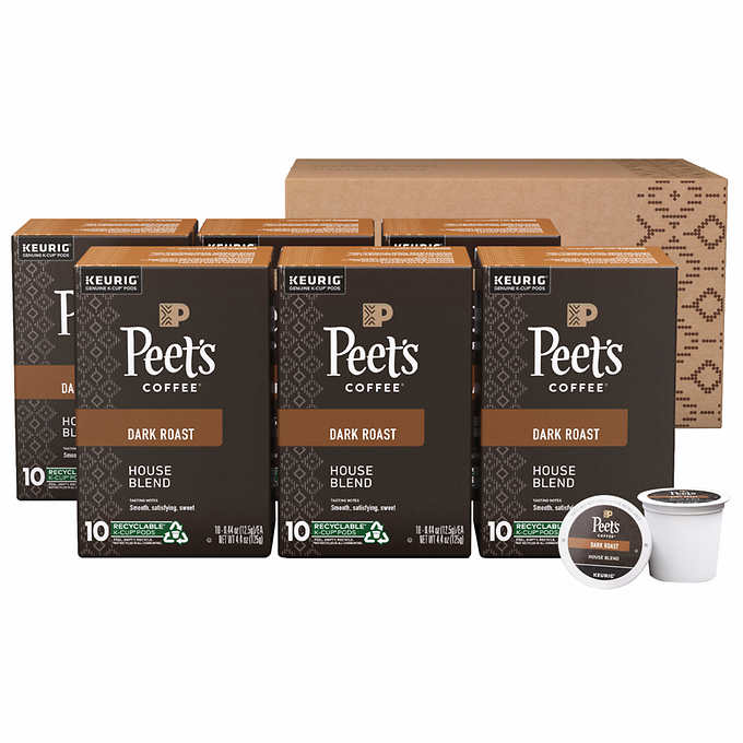 Peet's Coffee Dark Roast French Roast K-Cup Pod 60-count