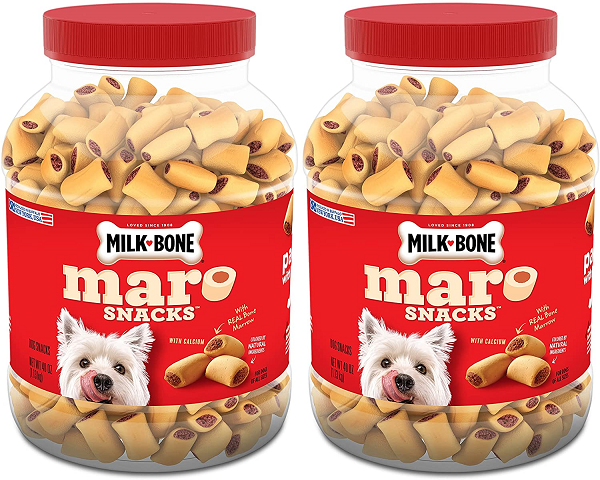Milk-Bone Maro Snacks Dog Treats with Real Bone Marrow and Calcium