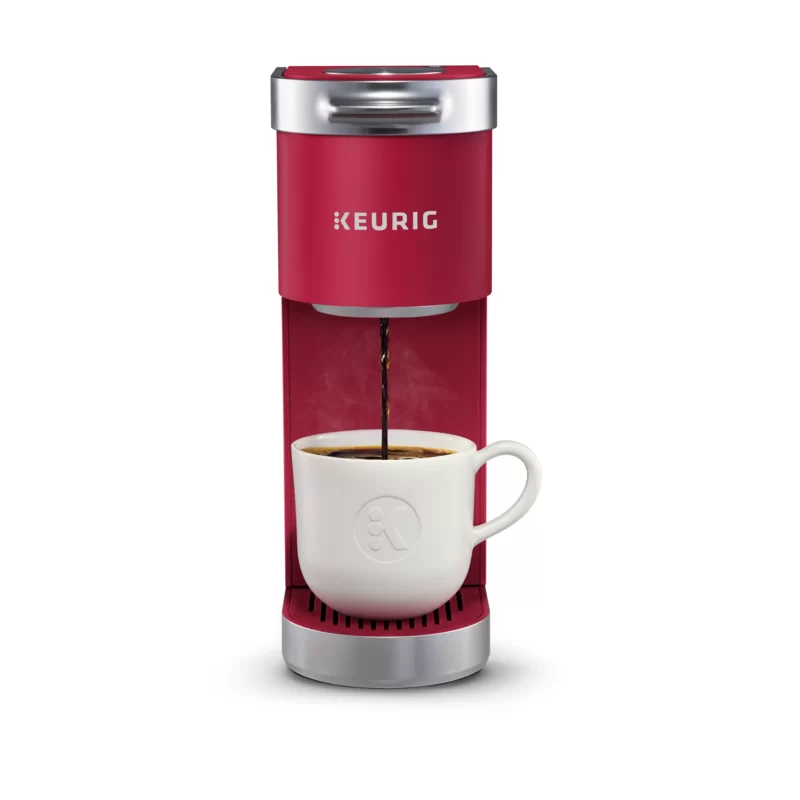 Keurig K-Mini Plus Coffee Maker. Single Serve K-Cup Pod Coffee Brewer. 6 to 12 oz. Brew Size. Stores up to 9 K-Cup Pods. Cardinal Red