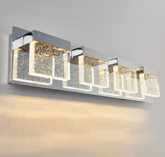 Artika Bubble Cube 4-LED Vanity Light. Chrome