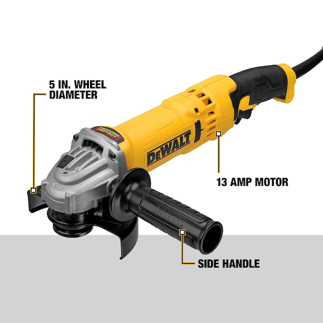 DEWALT DWE43113 4.5-in-Amp Trigger Switch Corded Angle Grinder