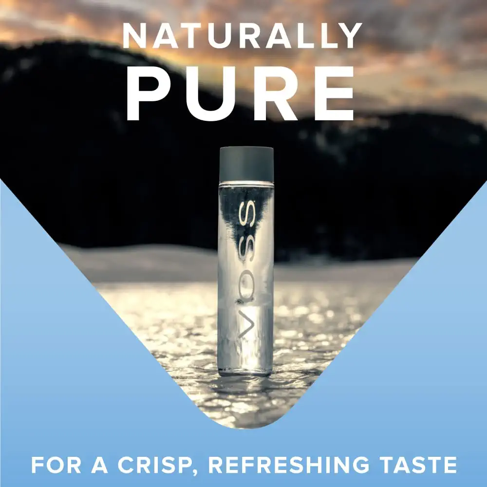 VOSS Still Water Premium Naturally Pure Water PET Plastic Water Bottles for On-the-Go Hydration – 500ml (Pack of 24)