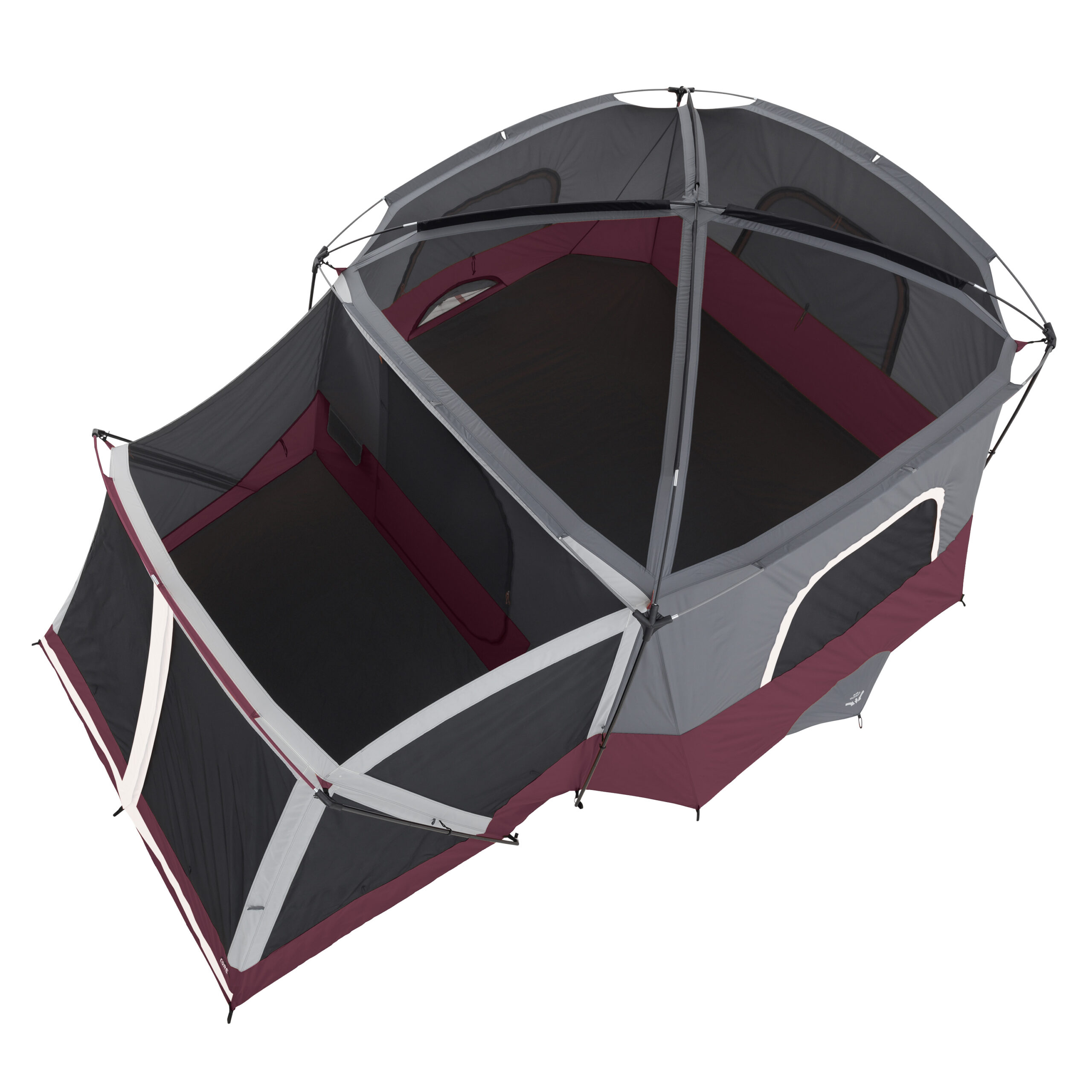 CORE 40072 11 Person Family Outdoor Camping Cabin Tent with Screen Room