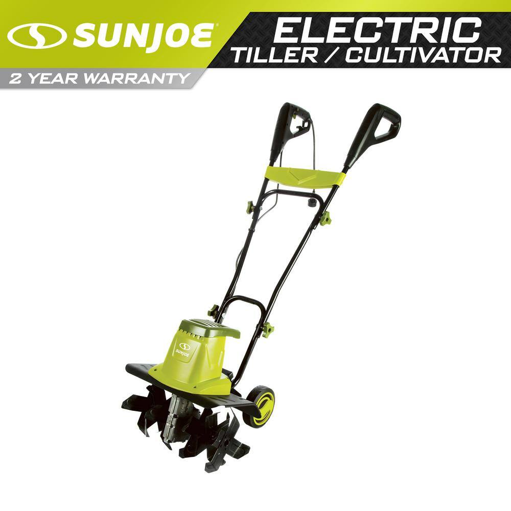 Sun Joe TJ604E 13.5 Amp 16 in. Electric Tiller/Cultivator with 5.5 in. Wheels