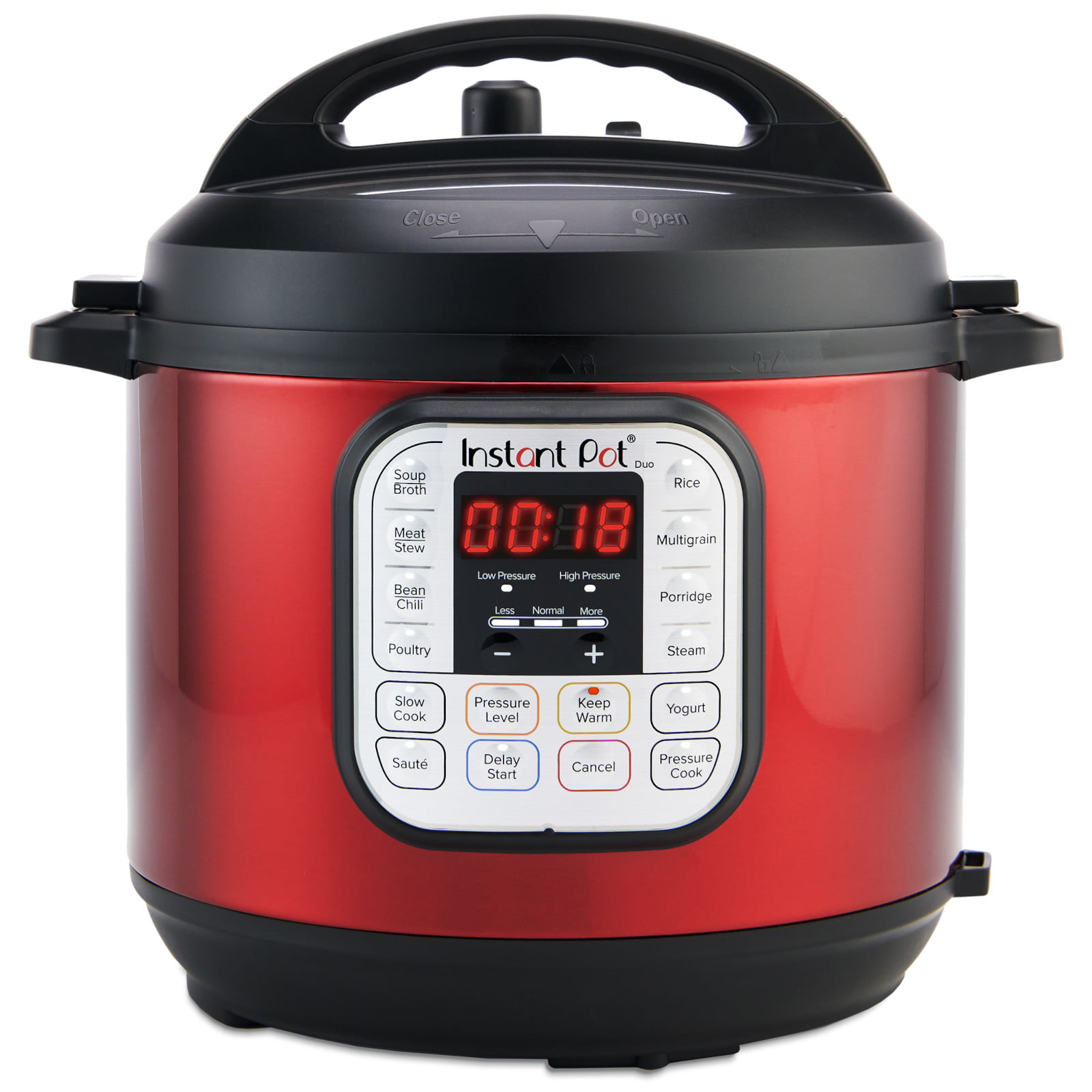 Instant Pot Duo™ 6 Quart Multi-Cooker. Red Stainless Steel