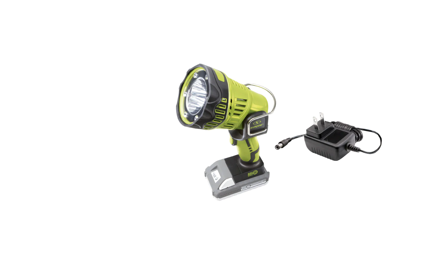 Sun Joe 24V-1500FL-LTE 24-Volt Handheld Flashlight/Spotlight/Flood Kit W/ 2.0-Ah Battery and Charger