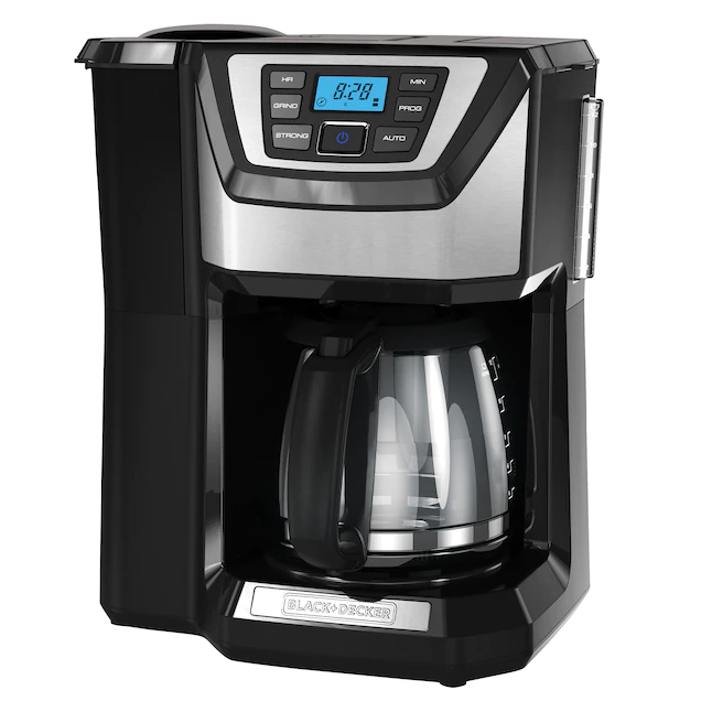 BLACK+DECKER 12-Cup Black/Stainless Residential Drip Coffee Maker. CM5000B